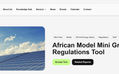 Publication of the African Model Mini-Grid Regulations Tool